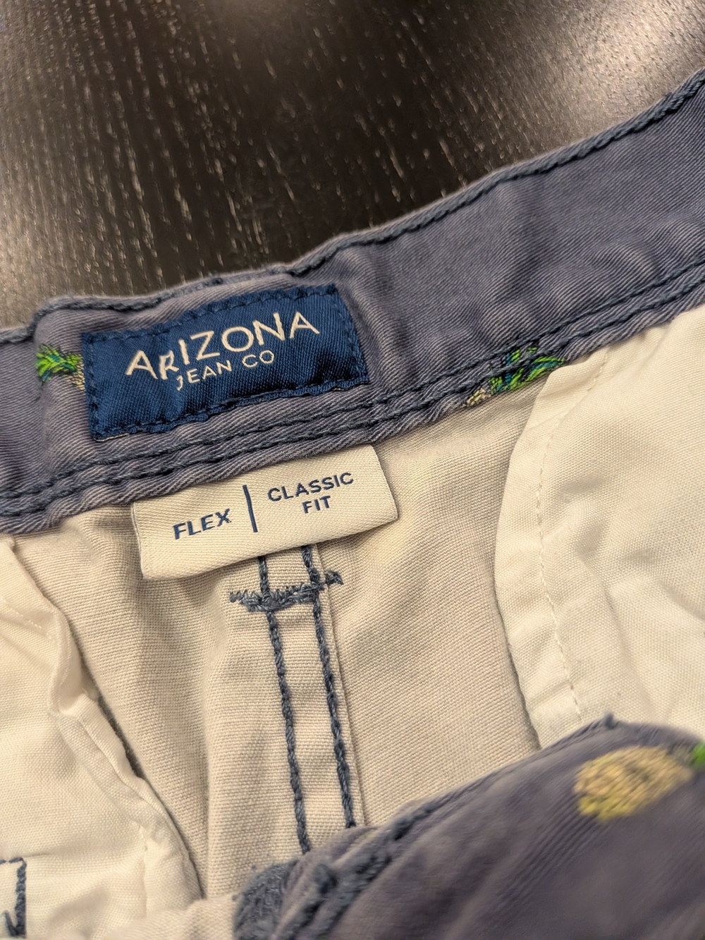 Arizona Jean Company Lavender Embroidered Pineapple Shorts - Picture 6 of 9